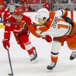 Trevor Zegras Suspended Three Games for Late Hit on Red Wings’ Michael Rasmussen