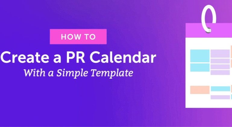 How to Create a PR Calendar